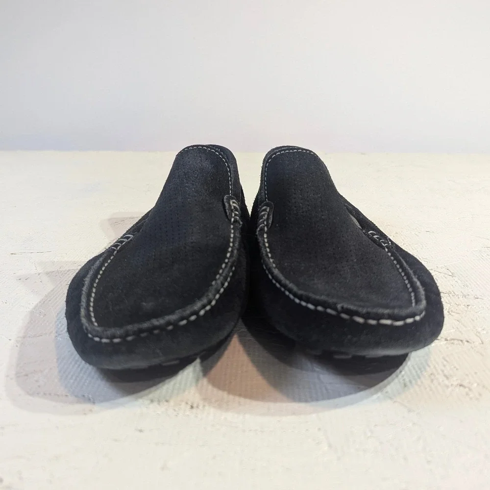 Winthrop‎ Mens Black Suede Driving Moccasins Loafers Shoes Size 10M